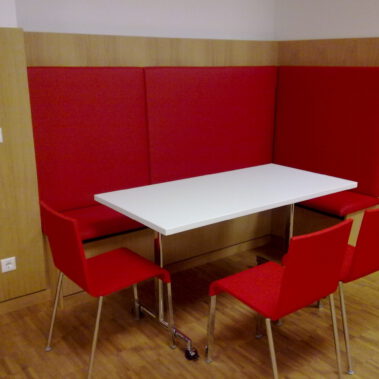 Sitzbanknische im Speisesaal